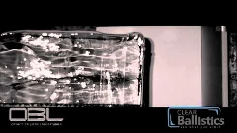 Clear Ballistic Gel Shot with M4 Commando P2