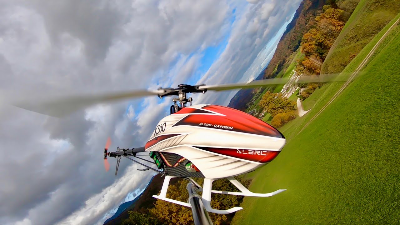 Alpha Rc360 ALZRC X360 3D RC Helicopter - Onboard GoPro HERO 7 Black - YouTube