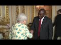 Queen meets with Ramaphosa, South Africa's new president