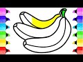Bolalar uchun banan chizish | Drawing banana for kids