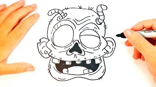 zombie draw easy tutorial dibujo dibujar un