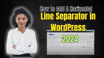 How to Add A Horizontal Line Separator in WordPress
