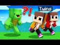 TWINS BABY Speedrunner vs Hunter : JJ vs Mikey in Minecraft Maizen!