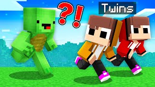 TWINS BABY Speedrunner vs Hunter : JJ vs Mikey in Minecraft Maizen!