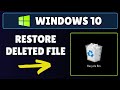 How to Restore Deleted Files from Recycle Bin on Windows 10 PC or Laptop