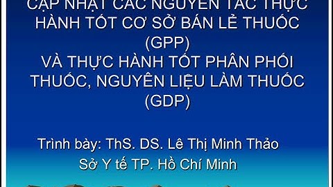 Hướng dẫn thực hành kê đơn thuốc tốt của who