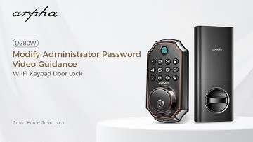 Arpha D280W Modify Administrator Passward Video Guidance