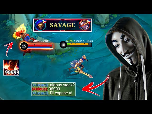Yuzuke Meets Hacker Aldous in Ranked Game! 🤯 | He's Begging Me To Not Upload This! ☠️ | MLBB class=