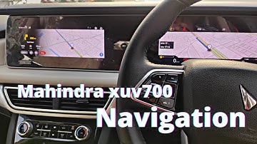 Mahindra xuv700 navigation and how to set destination and other settings | tutorial | DIY | 2021