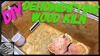 DIY dehumidifying wood kiln