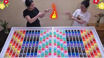 😂 Two Players Chaos in Color Ball Sorting | Satisfying ASMR Puzzle Showdown