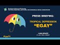 Press Briefing: Tropical Depression "#EgayPH" Update Friday 11AM | July 21, 2023 image