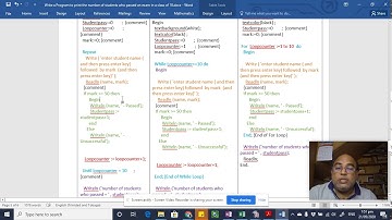 Part 5 - Loops:  Repeat, While, For, Selection , Pseudocode To Pascal Code: May 21, 2020 1:53 PM