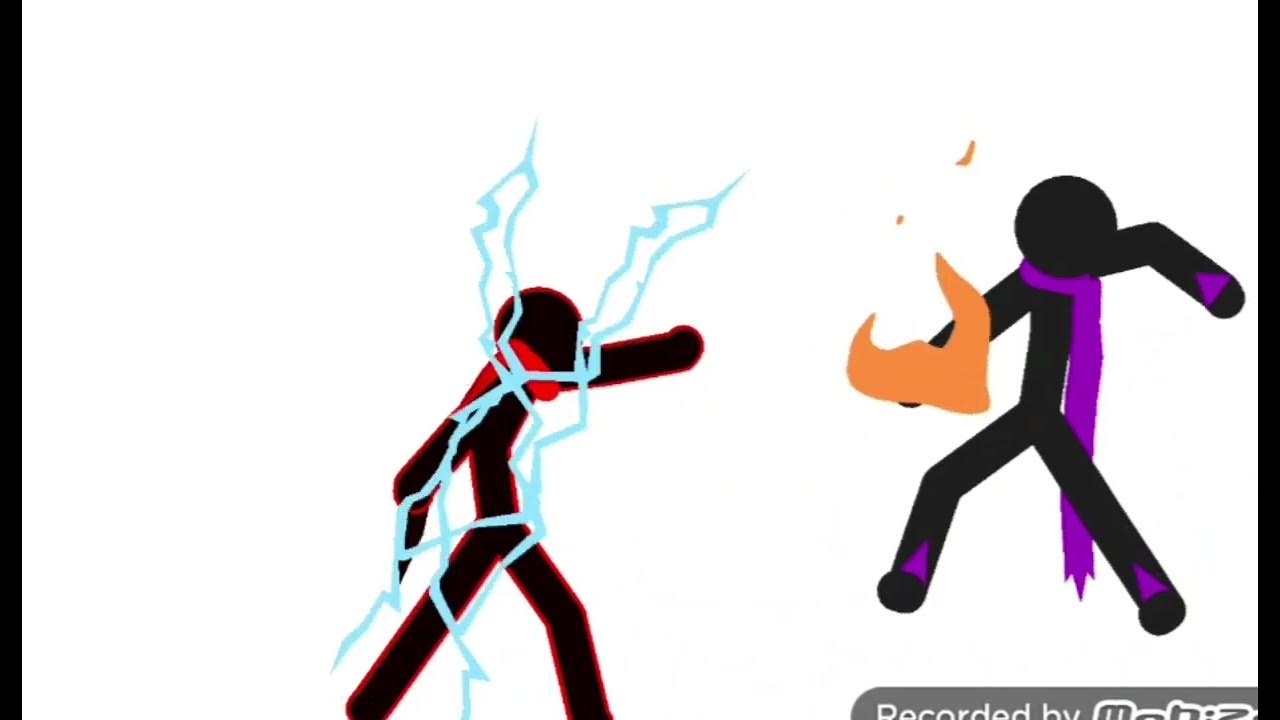 Fire VS Lightning (Stick Nodes Animation) YouTube