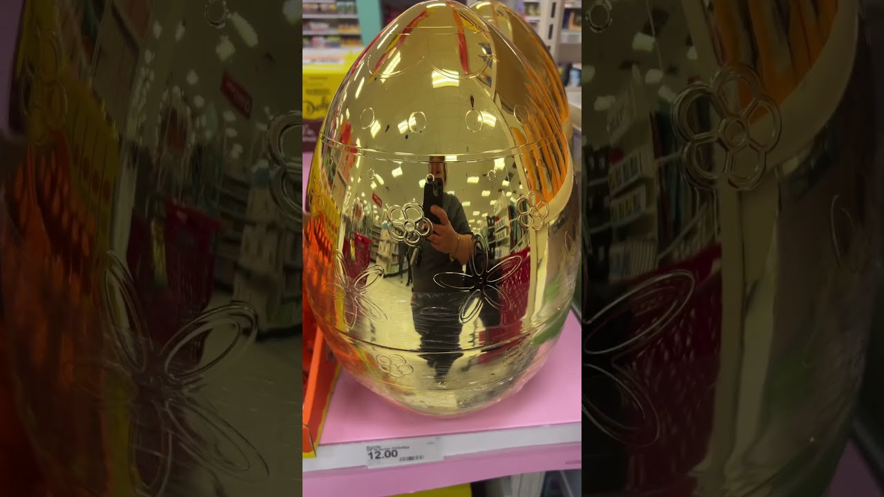 Giant Golden Egg At Target Shopping Easter Goldenegg