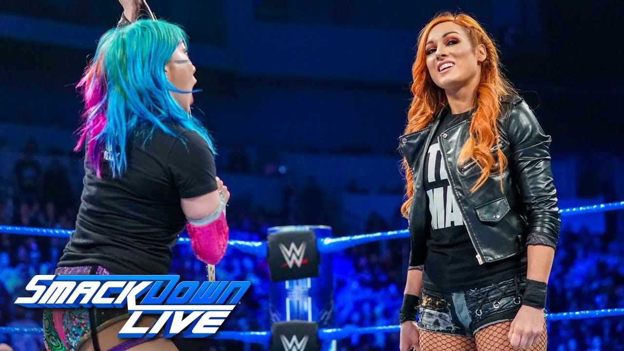 Asuka punches Becky Lynch during heated confrontation: SmackDown LIVE, Jan. 22, 2019