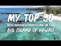 My top 30 best beaches and snorkeling spots on the big island of hawaii black sand  green sand