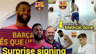 Barcelona with a big surprise signing🫢 Medical completed successfully 🤝deal done 💯welcome to cullers