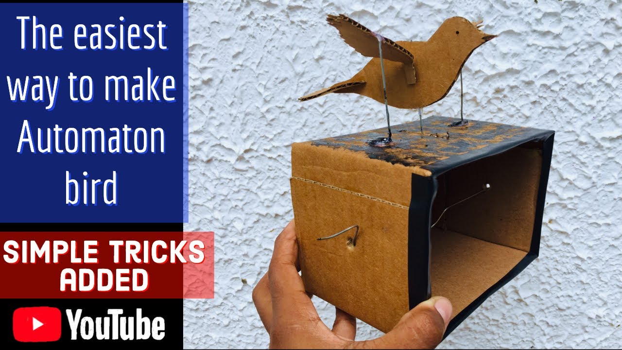 samenwerken Redenaar maaien How to make flying bird automaton easy| Simple tricks added #diy #new -  YouTube