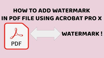 How to ADD Watermark in PDF File Using Acrobat Pro X | Watermark Tutorial in Hindi | DR technology