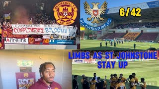 Limbs As St Johnstone Stay In the Premiership 😳👏| Motherwell Vs St Johnstone Vlog