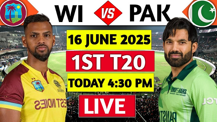 🔴LIVE: Pakistan vs West Indies Live- 1ST T20 | PAK vs WI Live Scores & Commentary