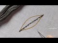 Hand embroidery design easy stitch,Leaf embroidery,Leaves embroidery,Basic stitch embroidery
