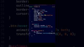 Shake button on hover | CSS