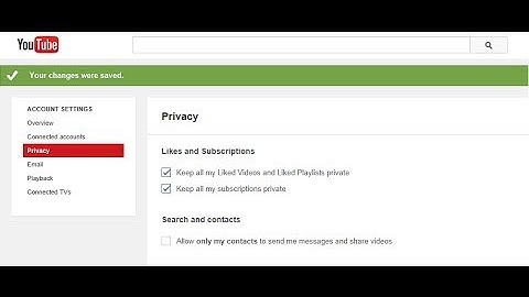 How to Hide/Show Liked Videos and Subscriptions on YouTube (PRIVACY)