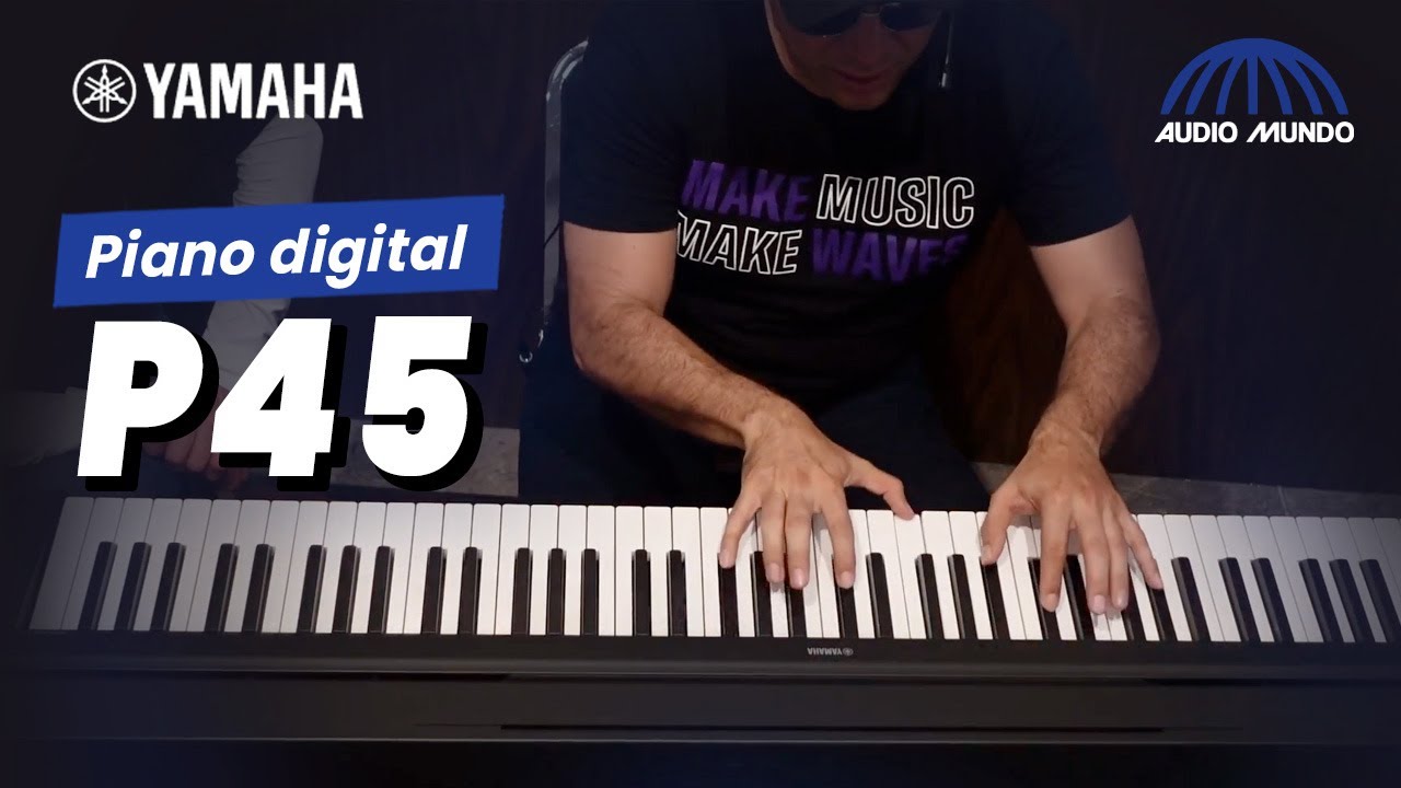 Piano digital marca Yamaha modelo P45 