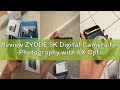 Review ZYDIIE 5K Digital Camera for Photography with 6X Optical Zoom, 64MP Autofocus WiFi Vlogging C
