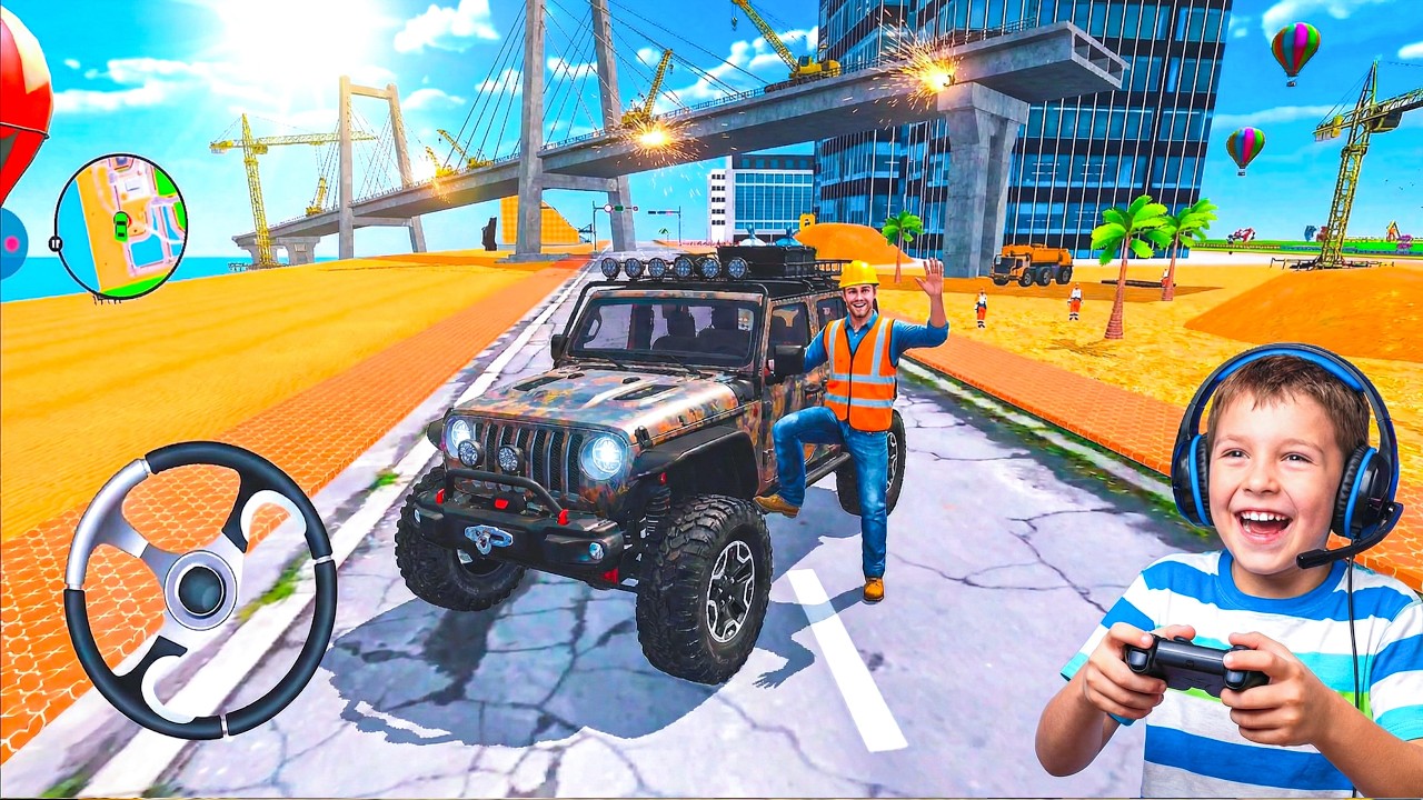 I AM THE BOSS! 👷‍♂️ Visiting The Mega Bridge Construction Site! | Xtreme Hyper