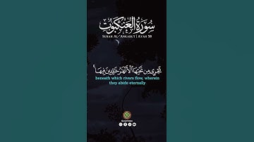 والذين آمنوا وعملوا الصالحات [ العنكبوت: 58]‏القارئ سعد الغامدي ￼