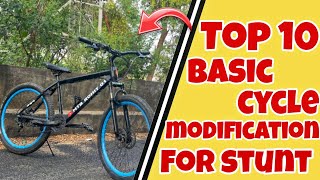 Top 10 Basic Cycle Modification For Stunt 😍 | Best Cycle Modification At Home | MTB ROHIT 01