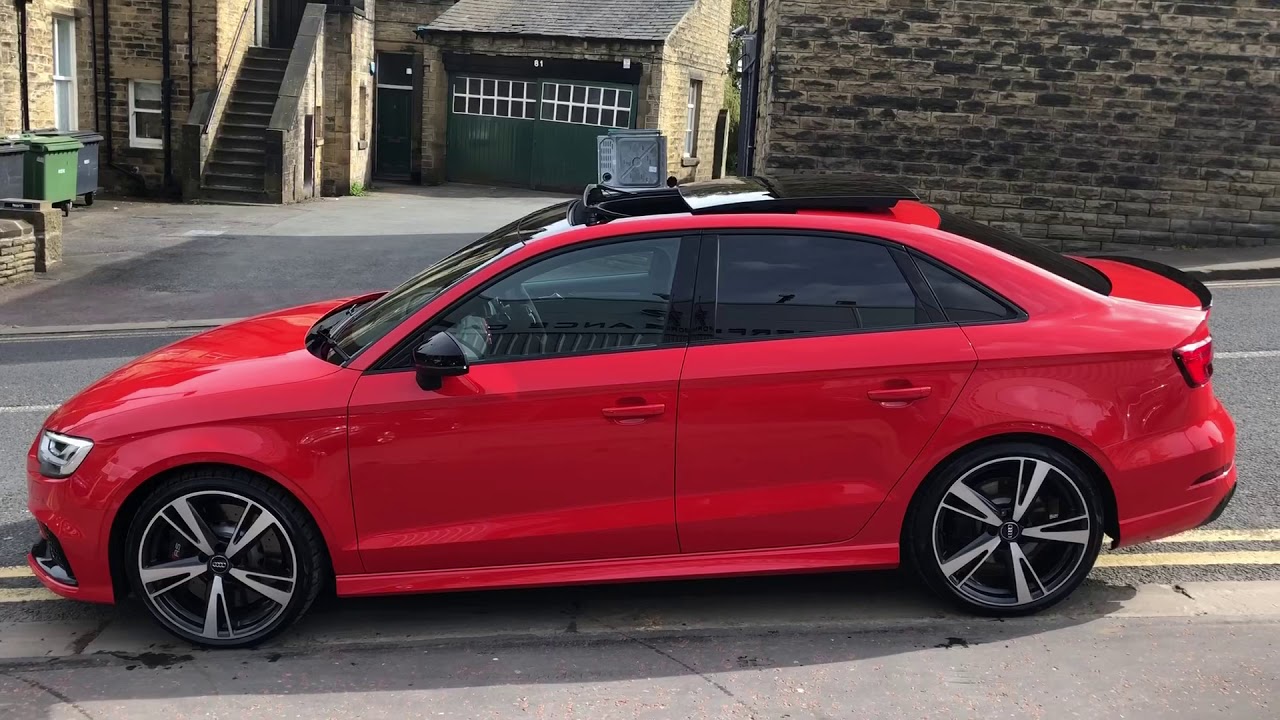 Audi Rs3 Catalunya Red Massive Spec Youtube