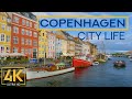 4K Copenhagen, Denmark - City Walking Tour - Traveling Around Europe - Part 1