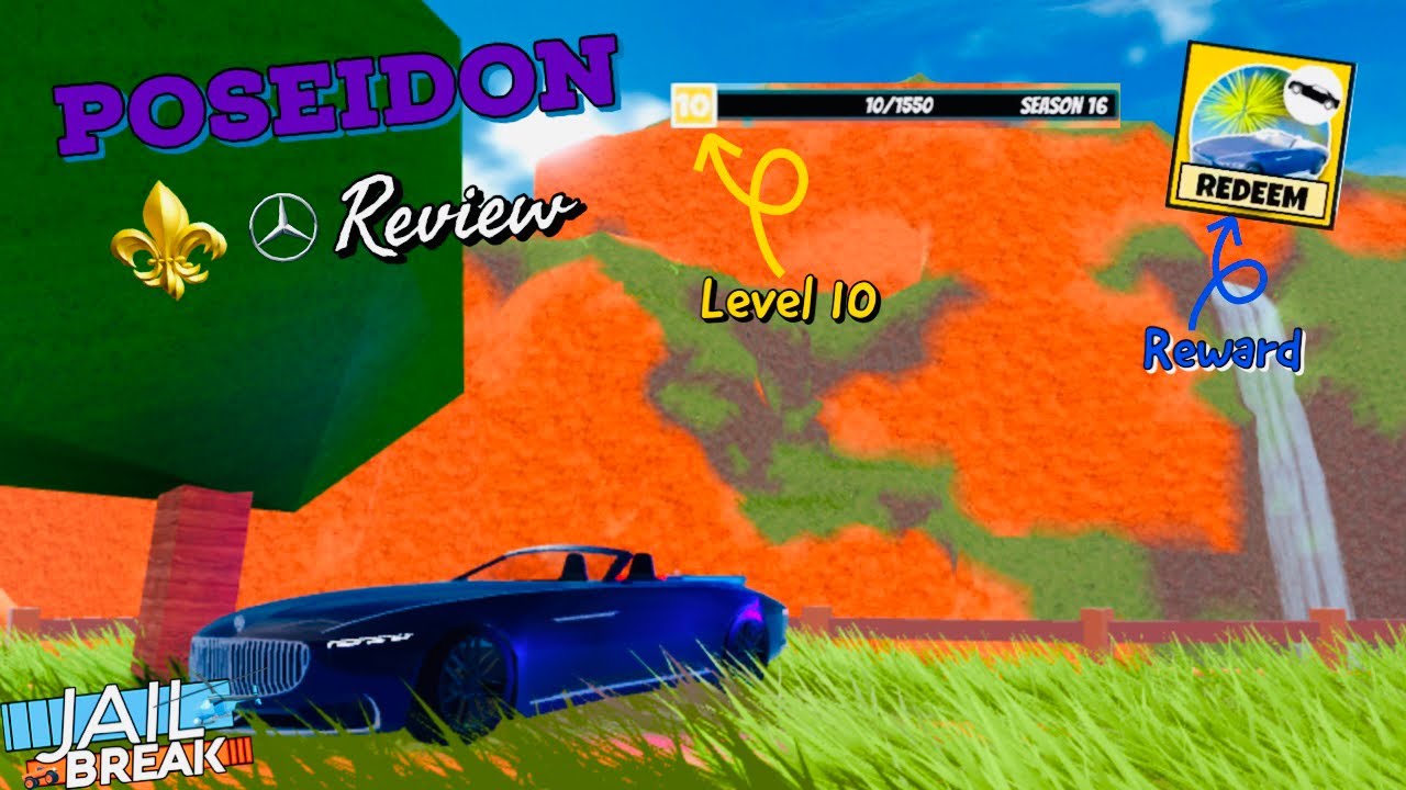Unlocking Level 10 Season 16 POSEIDON+Review (Roblox Jailbreak)