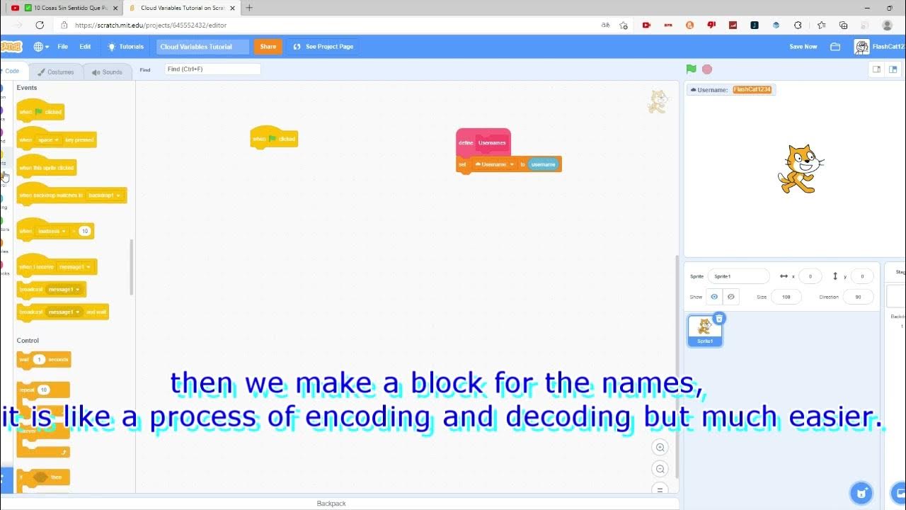 How to make a username System in Scratch. YouTube