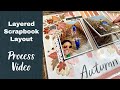 Scrapbook Process Add Extra Photos and Layer Embellishments | CTMH Pumpkin Spice Scrapbook Idea