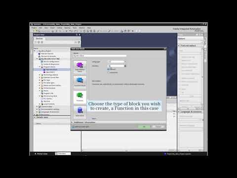 22: How to Create, Call & Monitor a New Block in TIA Portal