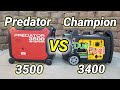 Predator 3500 VS Champion Dual Fuel 3400 Full Test It's That Much Better????