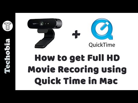 How to record in FULL HD in Mac using Quick Time with supported USB Camera