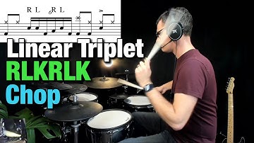 Linear Triplet RLKRLK Chop (Bonham Triplets) | Drum Lesson by Dex Star