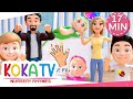 Finger family song  more nursery rhymes  kids songs  koka tv nursery rhymes