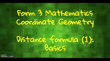 F3Math - Coordinate Geometry - Distance formula (1) - Basics [中三數學 - 座標幾何 - 距離公式 (1) - 基本]