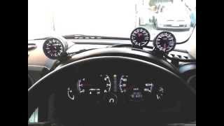 AUTOGAUGE　3連メーター（電圧計/水温計/時計）