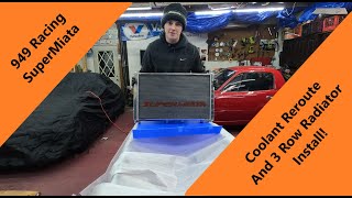 949 Racing SuperMiata Coolant Reroute on my Turbo Miata!