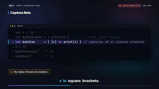 What are closures, and explain capture semantics | iOS Interview Q9