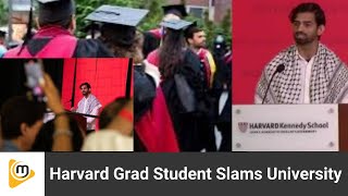 Harvard Grad Student Slams University For Complicity #Israelpalestineconflict
