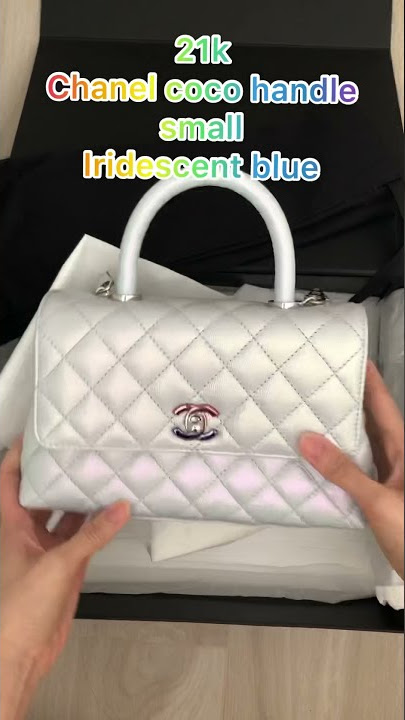 Chanel 21K IRIDESCENT Pink Small COCO Handle Rainbow CC SHW Unboxing  #luxurypl38 